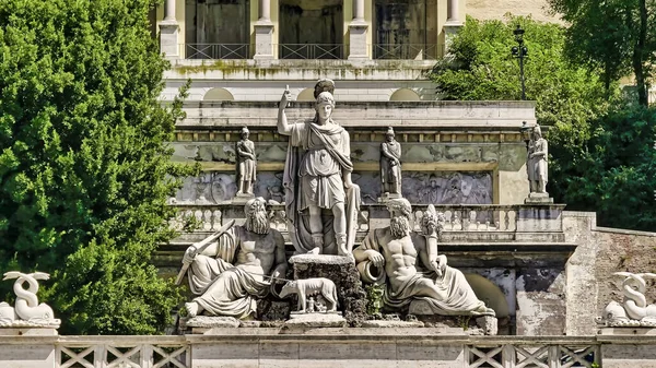 Erstaunliche Statuen Rom Italien — Stockfoto