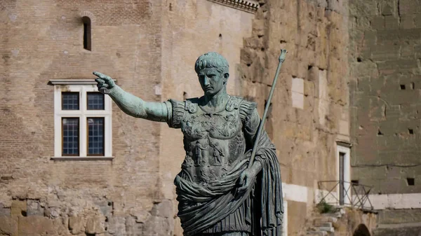 Statue at Roman Forum in Rome, Italy