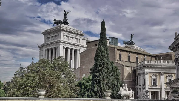 Musei Capitolini Unico Museo Contenente Gruppo Musei Arte Archeologici Piazza — Foto Stock