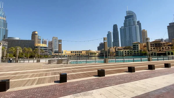 Arranha Céus Modernos Dubai Emirados Árabes Unidos — Fotografia de Stock