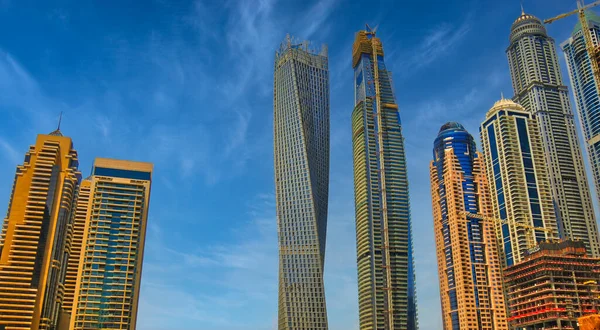 Arranha Céus Modernos Dubai Emirados Árabes Unidos — Fotografia de Stock