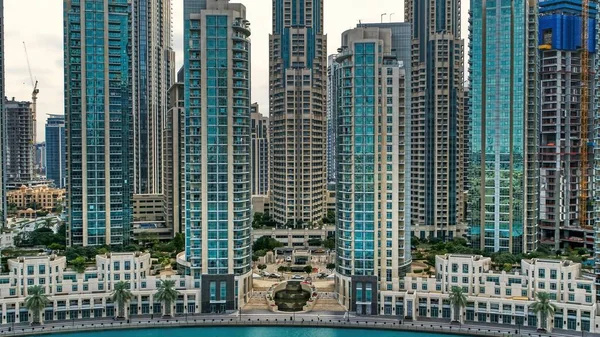Σύγχρονοι Ουρανοξύστες Στο Ντουμπάι Ηαε — Φωτογραφία Αρχείου