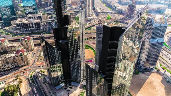 Nowoczesne Wieżowce Dubaju Zjednoczone Emiraty Arabskie — Zdjęcie stockowe