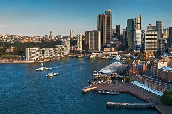 Sydney ville skyline et port — Photo