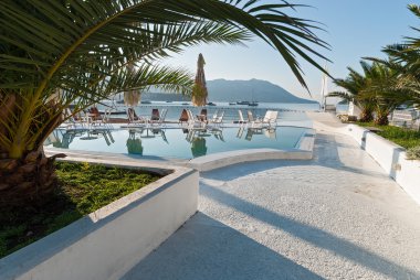 Budva, Karadağ için sahil kafe