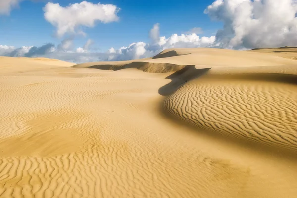 Yellow soft sand dunes — Stock Photo, Image