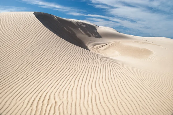 Singola duna di sabbia bianca — Foto Stock