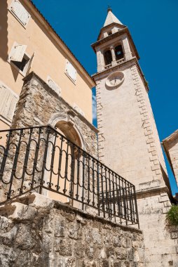 Budva, Karadağ eski şehirde Kule