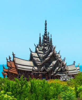 Mabettir gerçeğin bir tapınak inşaat Pattaya, Tayland