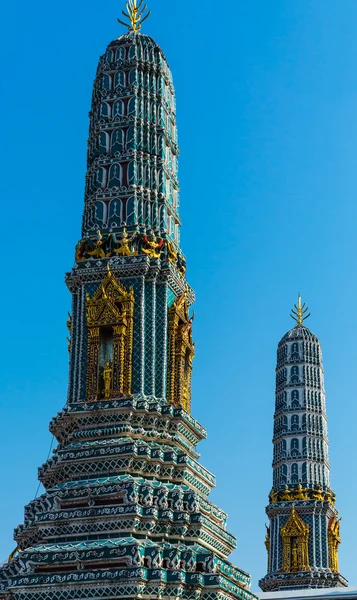 Magnifique Stupa. Temple Wat Pho à Bangkok, Thaïlande . — Photo