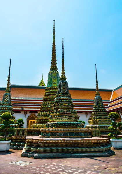 Wat Pho, O Templo de buddha reclinado, Bangkok, Tailândia — Fotografia de Stock