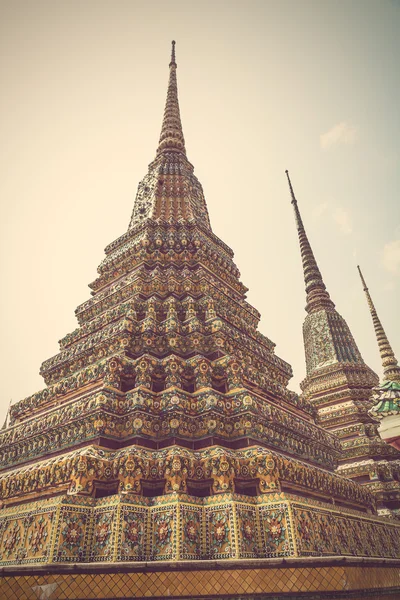 Wat Pho, O Templo de buddha reclinado, Bangkok, Tailândia — Fotografia de Stock