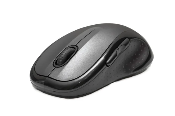 Mouse de computador sem fio isolado no fundo branco — Fotografia de Stock