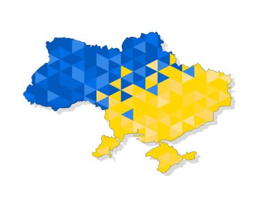 Ukrayna 'nın stilize edilmiş haritası