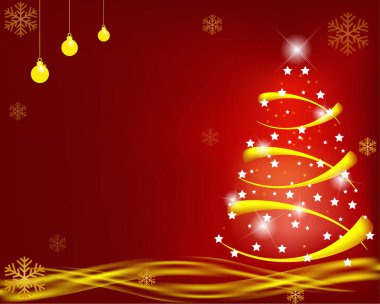 Arbol de navidad, con luces y estrella