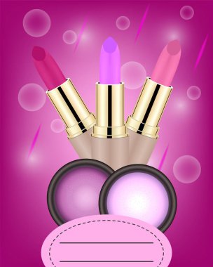 Kozmetik, lapiz labial de diferentes renkleri