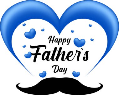 Kalpli babalar günün kutlu olsun. Vektör illüstrasyonu.