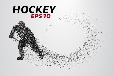 Hokey oyuncusu parçacıkların