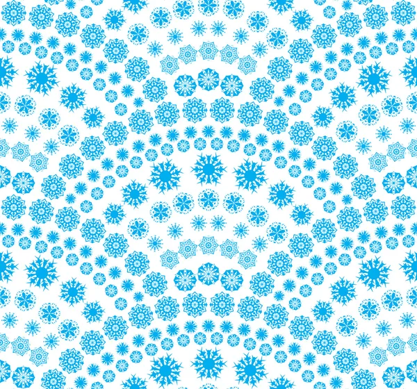 Векторный абстрактный фон из снежинки в форме голубой . — стоковый вектор