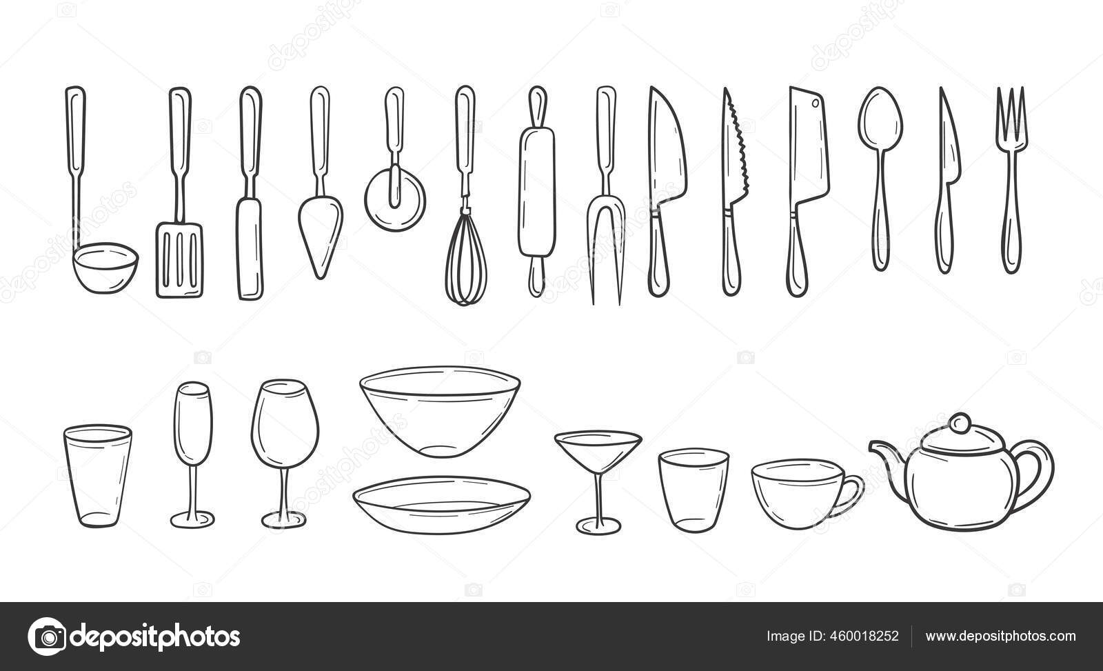 Draw Utensils Royalty-Free Images, Stock Photos & Pictures | Shutterstock