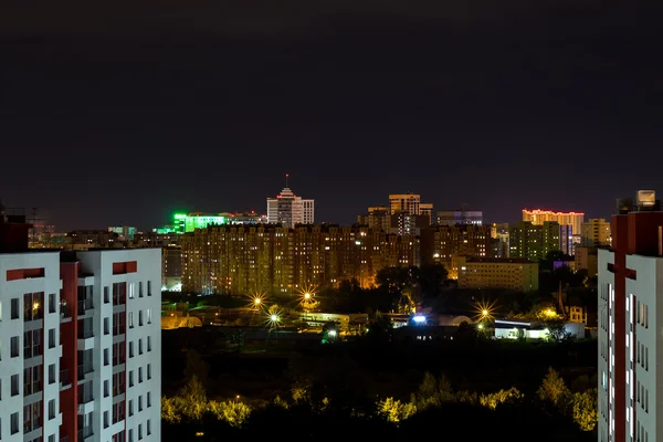 Ночной город Тюмень — стоковое фото