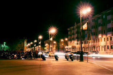 Gece şehir Tyumen