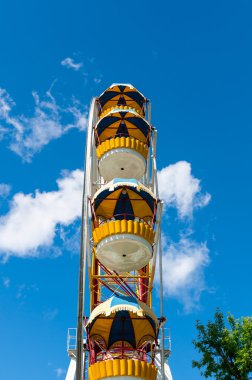 Ferris wheel in Tyumen clipart
