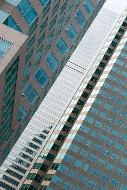 Şehir, Toronto, Ontario, Kanada aşağı sokak görünümü