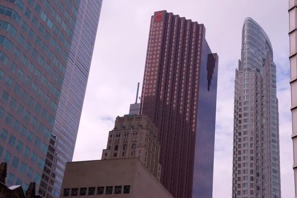 Zobrazení ulic, dolů do města, Toronto, Ontario, Kanada — Stock fotografie