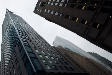 Şehir, Toronto, Ontario, Kanada aşağı sokak görünümü