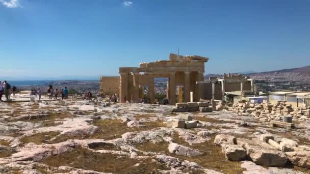 Acropolis Ruïnes — Stockvideo