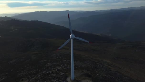 葡萄牙风力发电11台4K — 图库视频影像