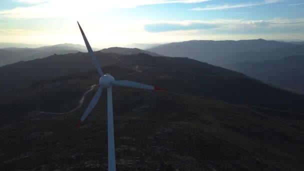 葡萄牙风力发电11台4K — 图库视频影像
