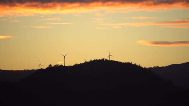 Větrná Energie Portugalsku — Stock video