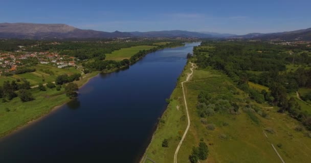 River View Zelené Krajině Portugalsku — Stock video