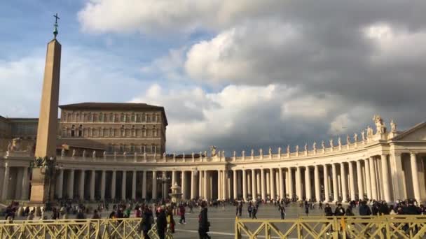 Sint Pietersplein Vaticaan Italië — Stockvideo