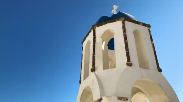 Kostel Santorini Řecko — Stock video