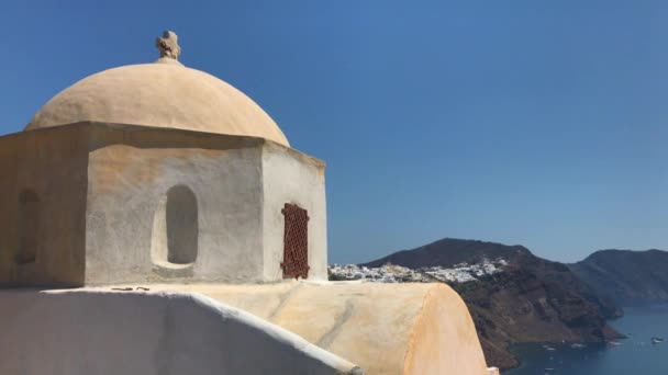 Церква Санторіні Греція — стокове відео