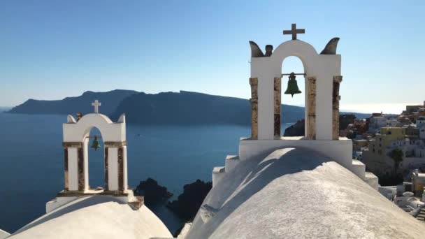 Kościół Santorini Grecja — Wideo stockowe