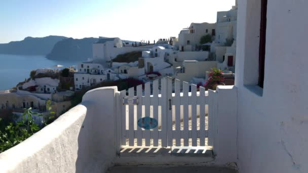 Santorini Houses Greece — Stock Video