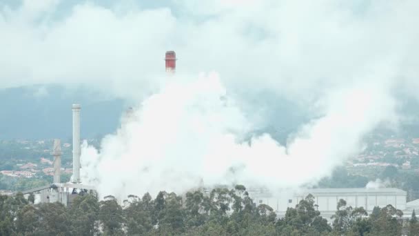 Factory Smoke Pollution Timelapse — Stock video