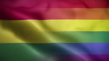 LGBT Bolivya Bayrak Döngüsü Arkaplan 4K