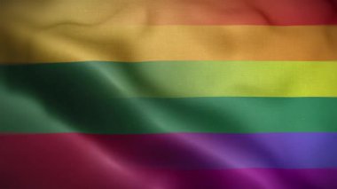 LGBT Litvanya Bayrak Döngüsü Arkaplan 4K