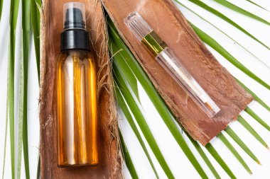 Palmiye ağaçları ve palmiye dallarında Argan yağı ve kirpik onarımı