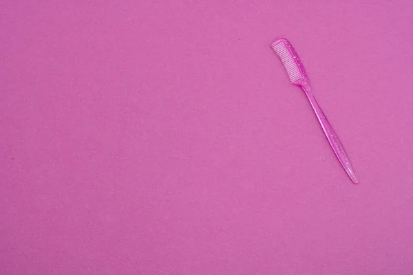 Eyebrow Brush Pink Background — Stock Photo, Image