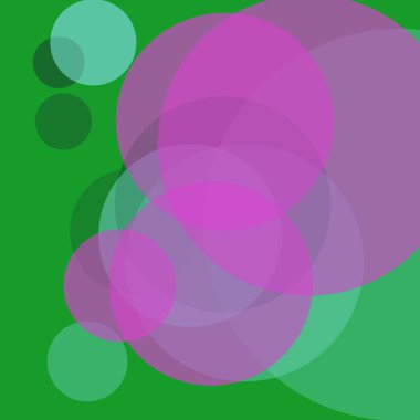 Basit daireler sanatsal iş renkli duvar kağıdı tasarımı