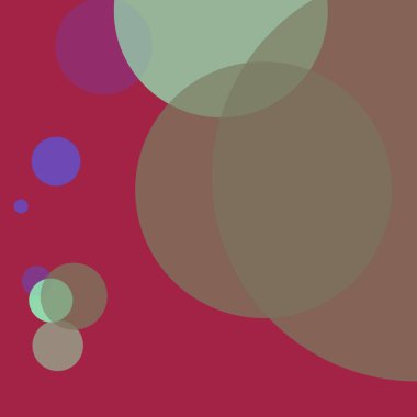 Basit daireler sanatsal iş renkli duvar kağıdı tasarımı