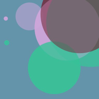 Basit daireler sanatsal iş renkli duvar kağıdı tasarımı