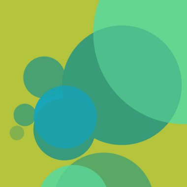 Basit daireler sanatsal iş renkli duvar kağıdı tasarımı