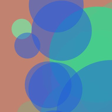 Basit daireler sanatsal iş renkli duvar kağıdı tasarımı